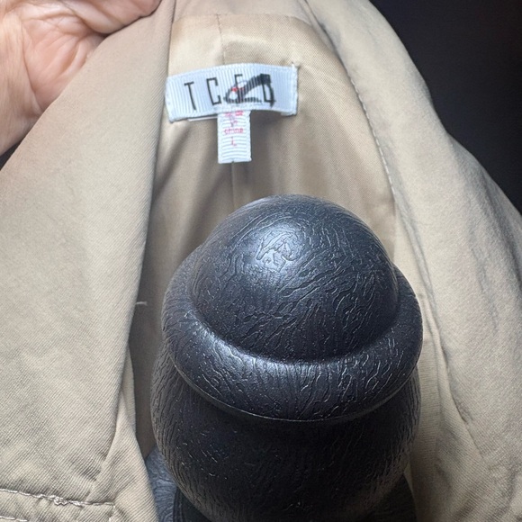 TCEC Ruffled Trench coat Large - Picture 3 of 6